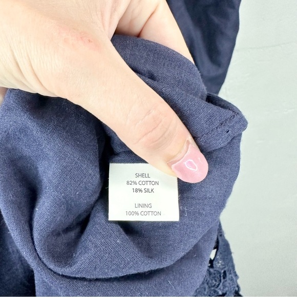 Tryb Tula A-Line High-Low Midi Dress, Dune Lace Embroidery - Picture 8 of 8